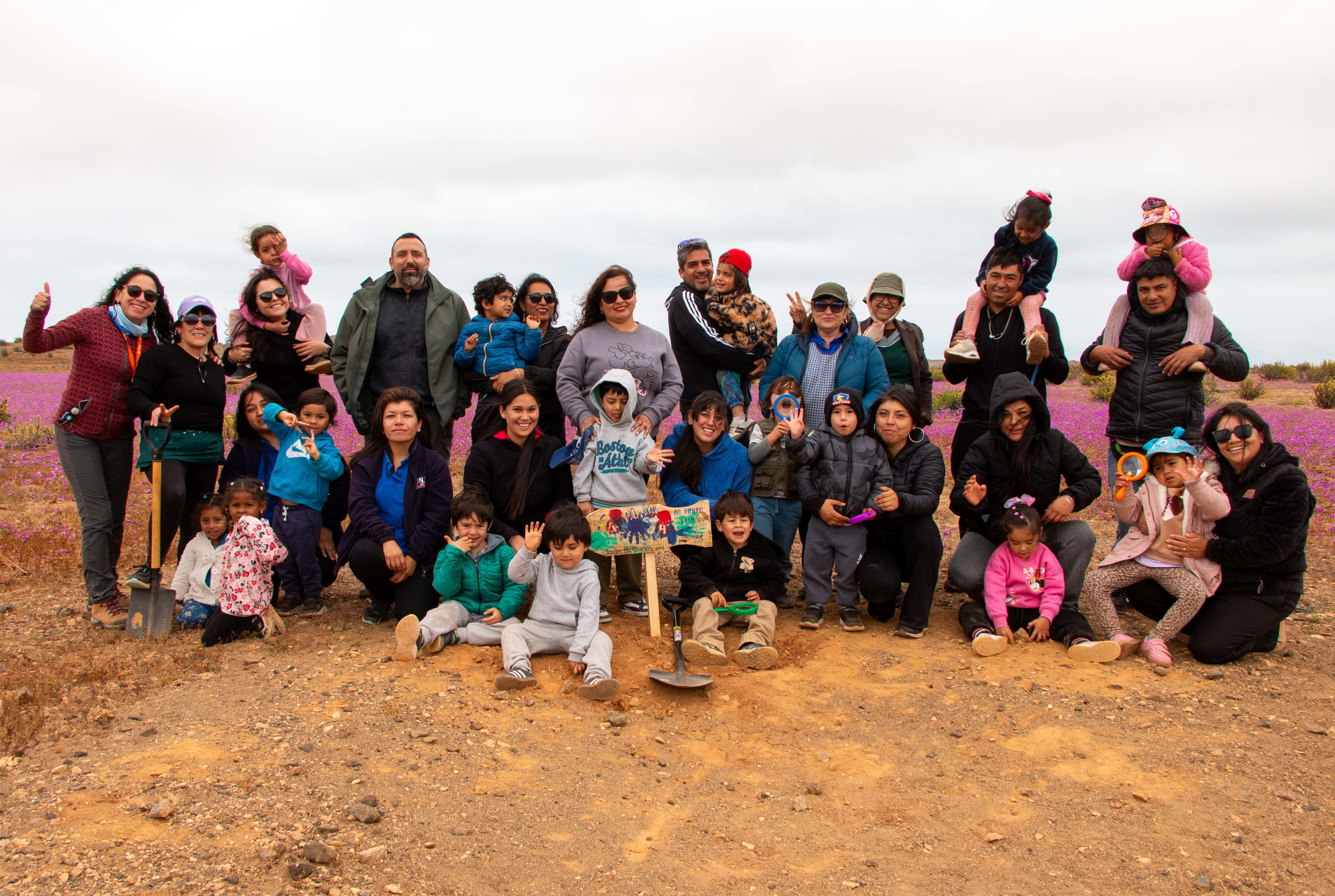 Oficina de Turismo impulsó jornada de educación ambiental en el Desierto Florido junto al Jardín Infantil Pecezuelos